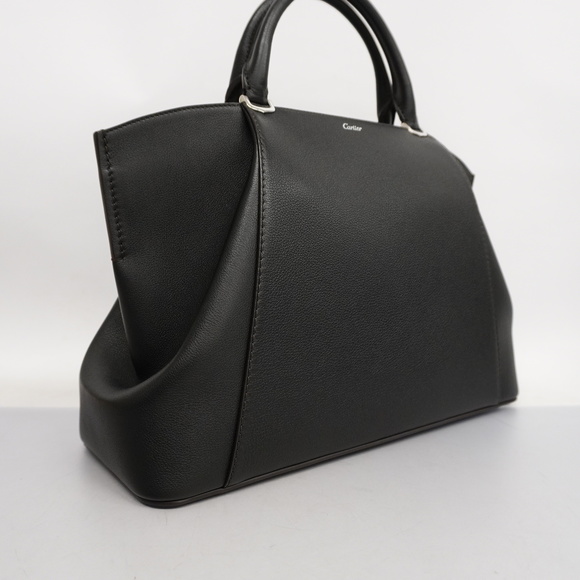 Cartier 2way Bag Leather Silver Hardware Black - Picture 2 of 8